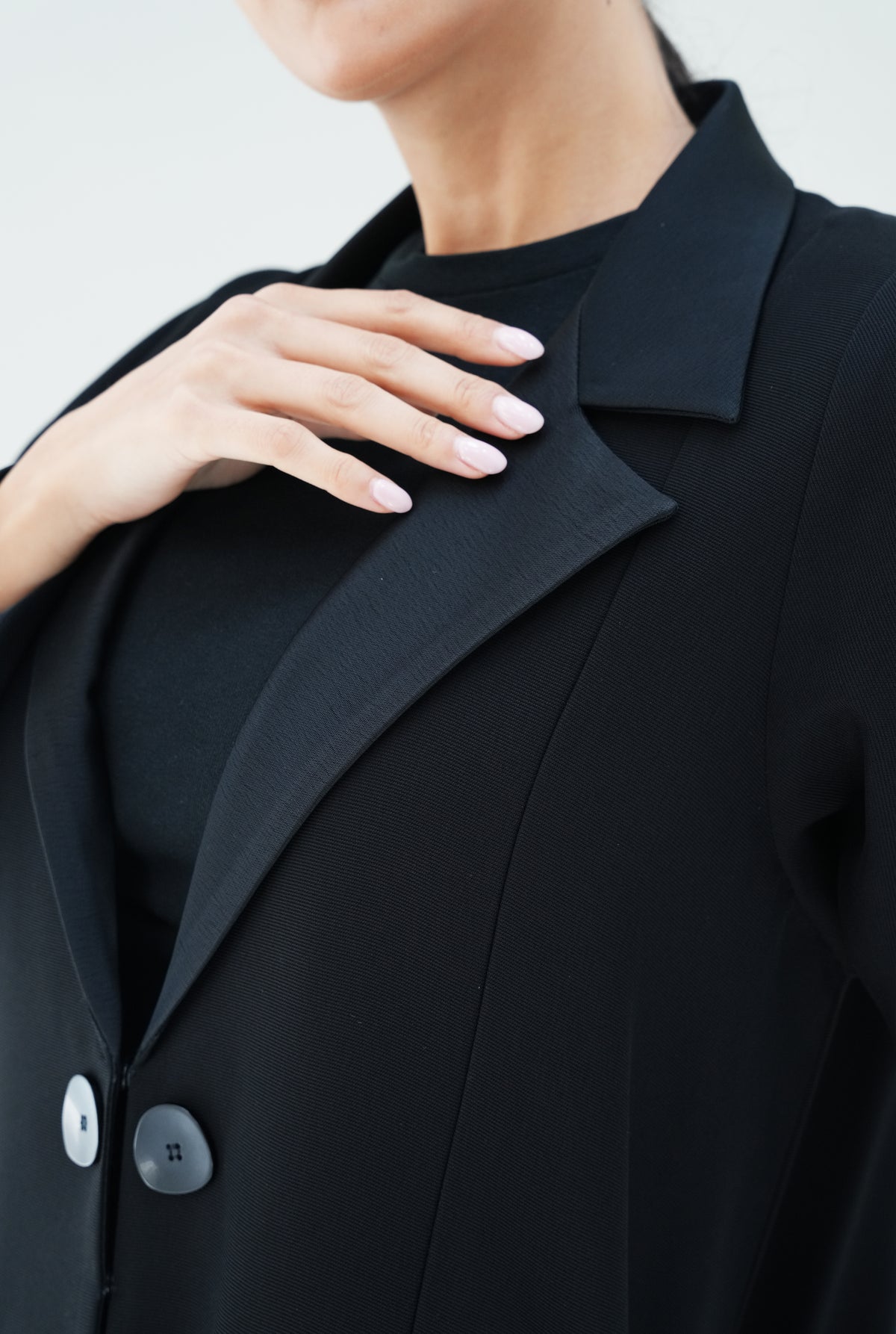 Italian crepe Coat cutting