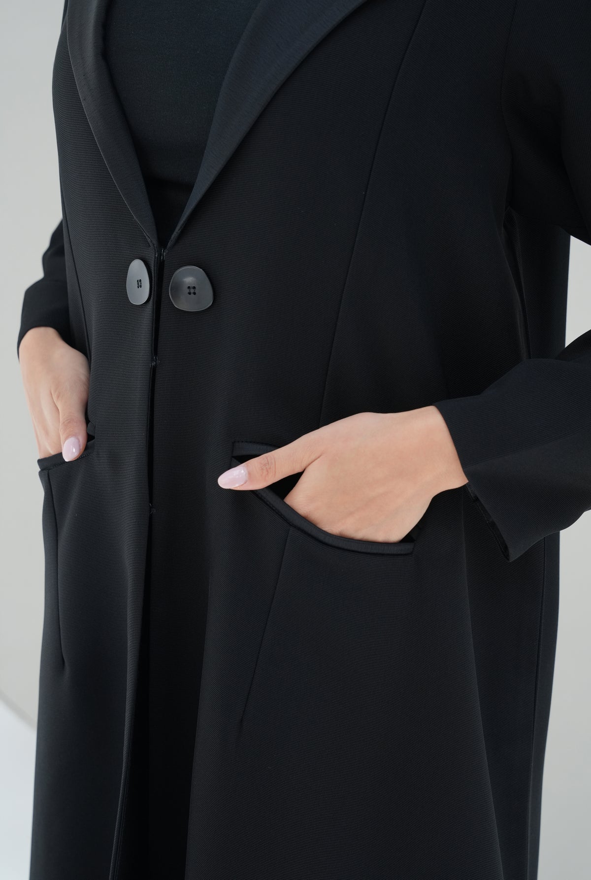 Italian crepe Coat cutting