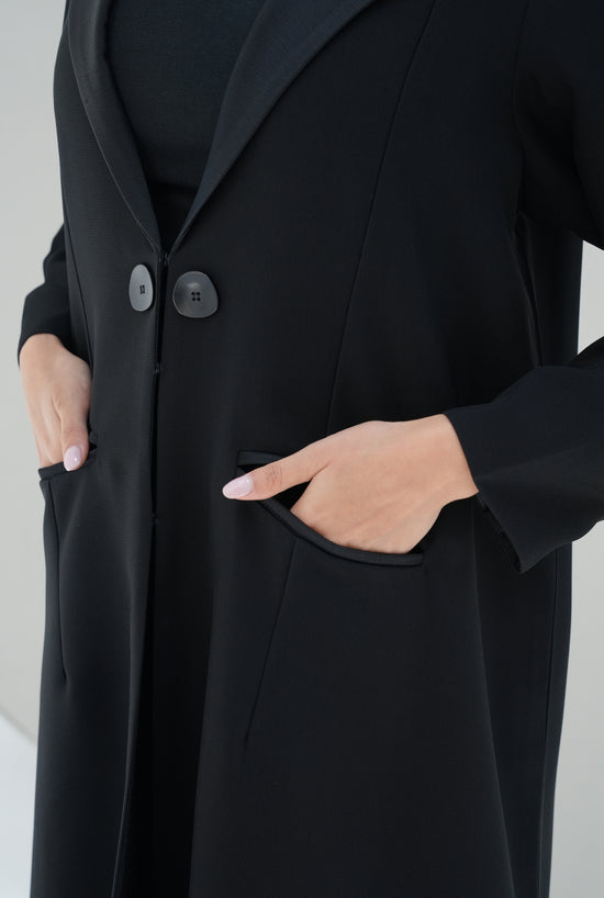 Italian crepe Coat cutting