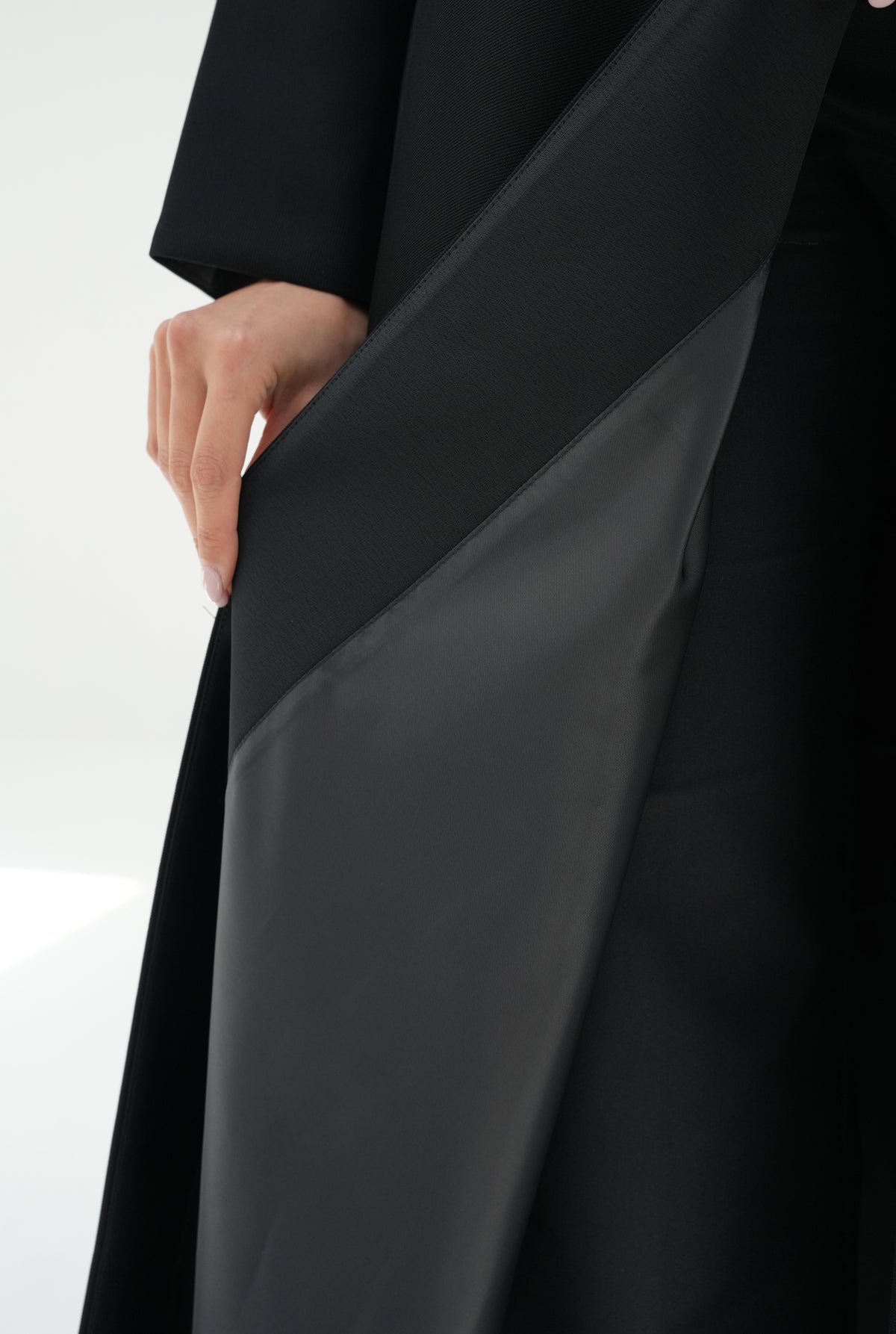 Italian crepe Coat cutting