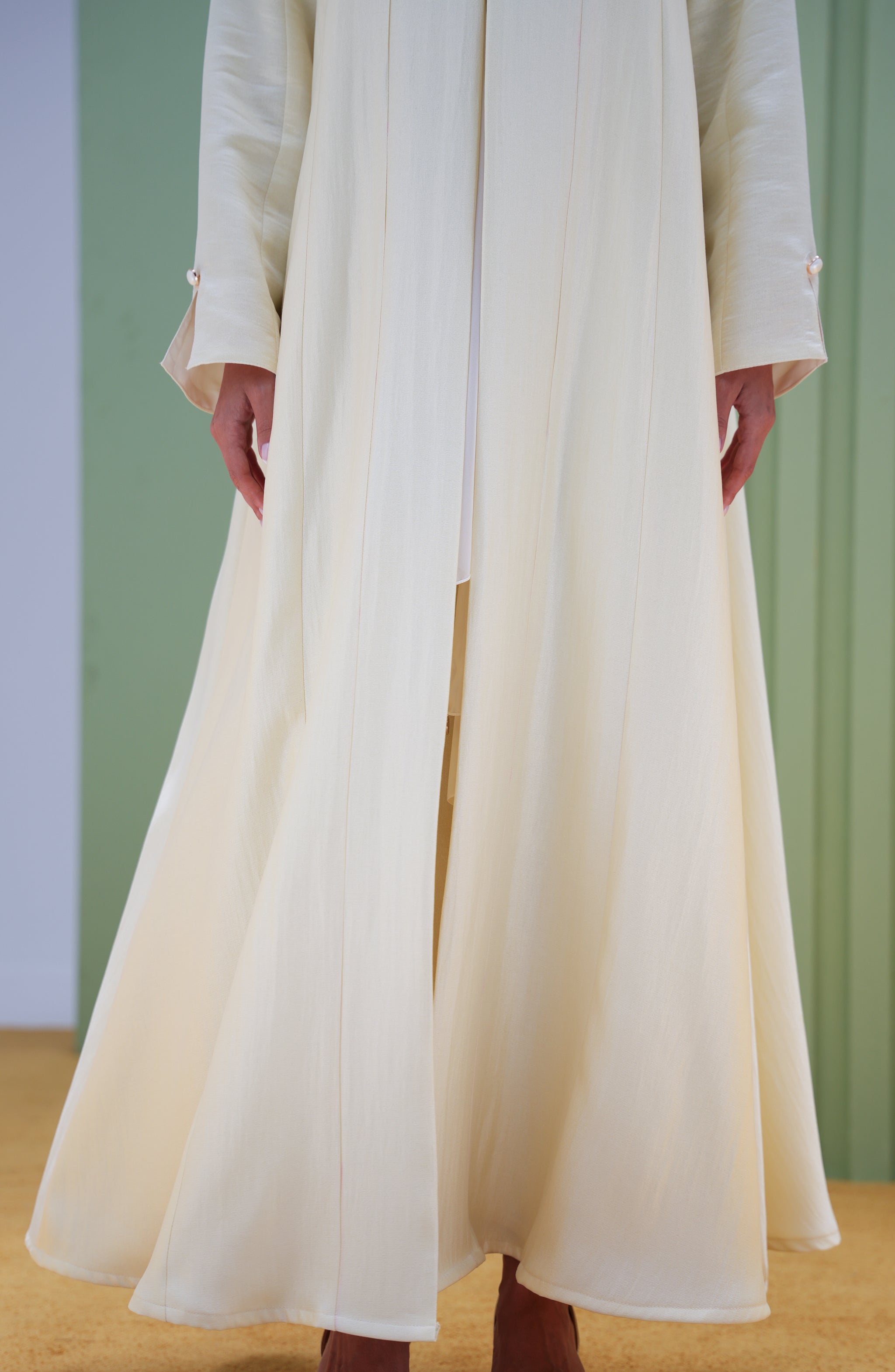 Linen Silk Luster Abaya
