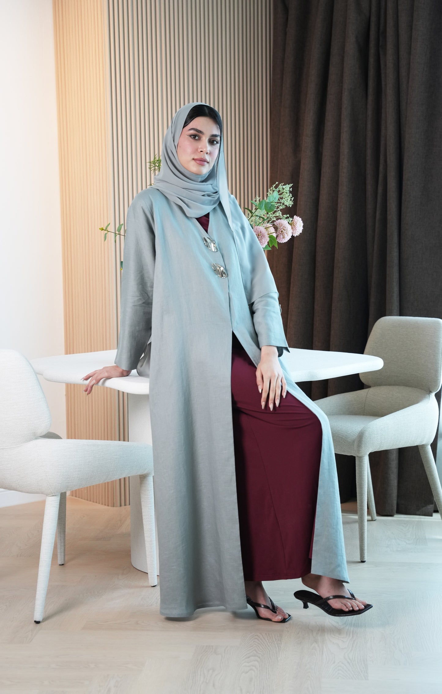 Pure linen Abaya