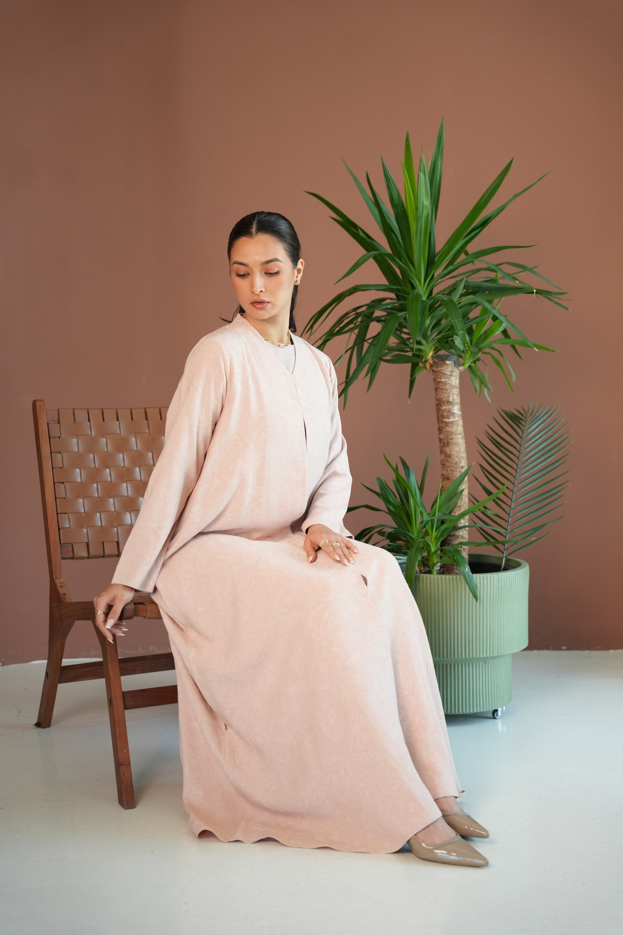 Turkish Jakarta linen abaya