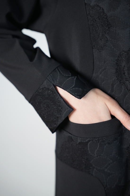 Jacquard Crepe & Plain Crepe Abaya