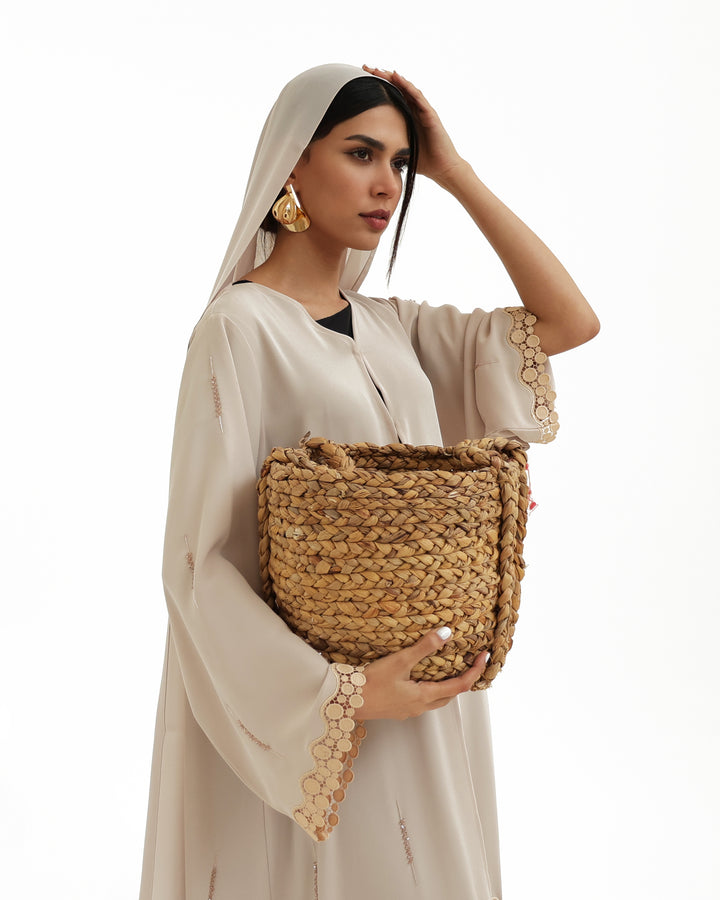 Slots beige Abaya