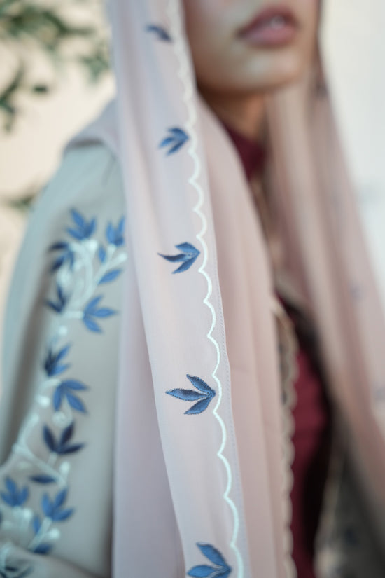 Internet Fabric Abaya with embroidery work