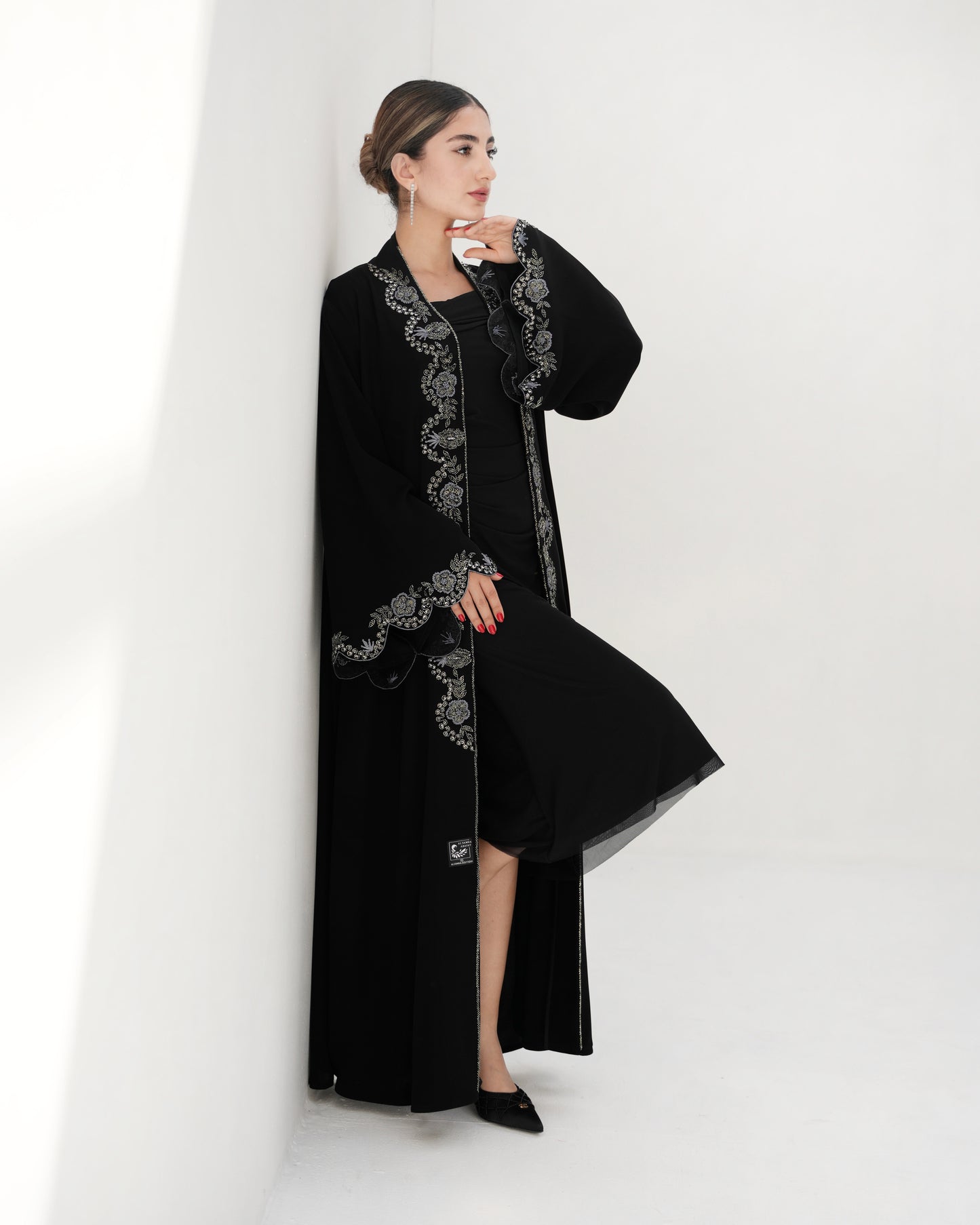 Floral circle Abaya