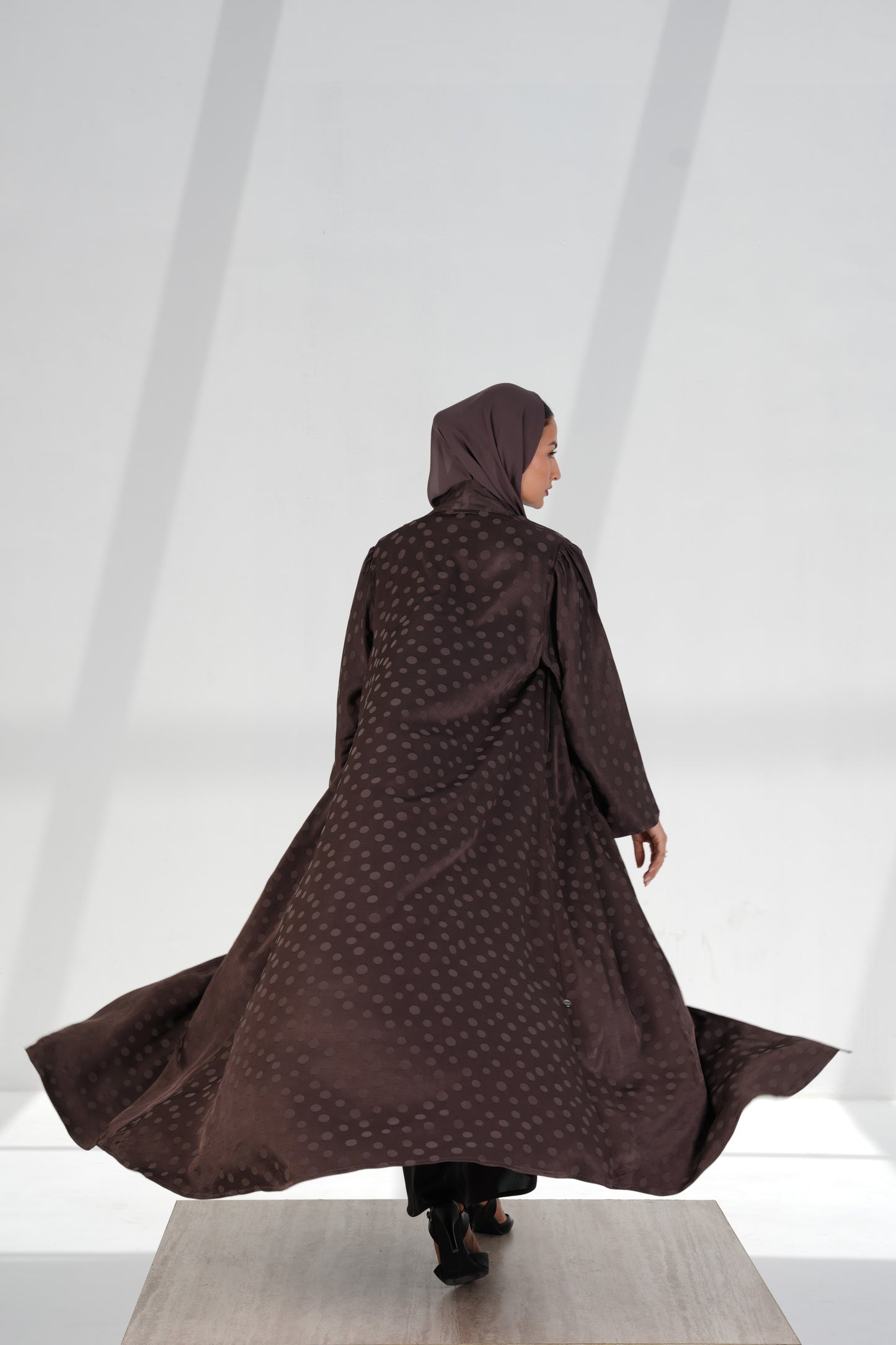 Polka Dot Mocha Brown