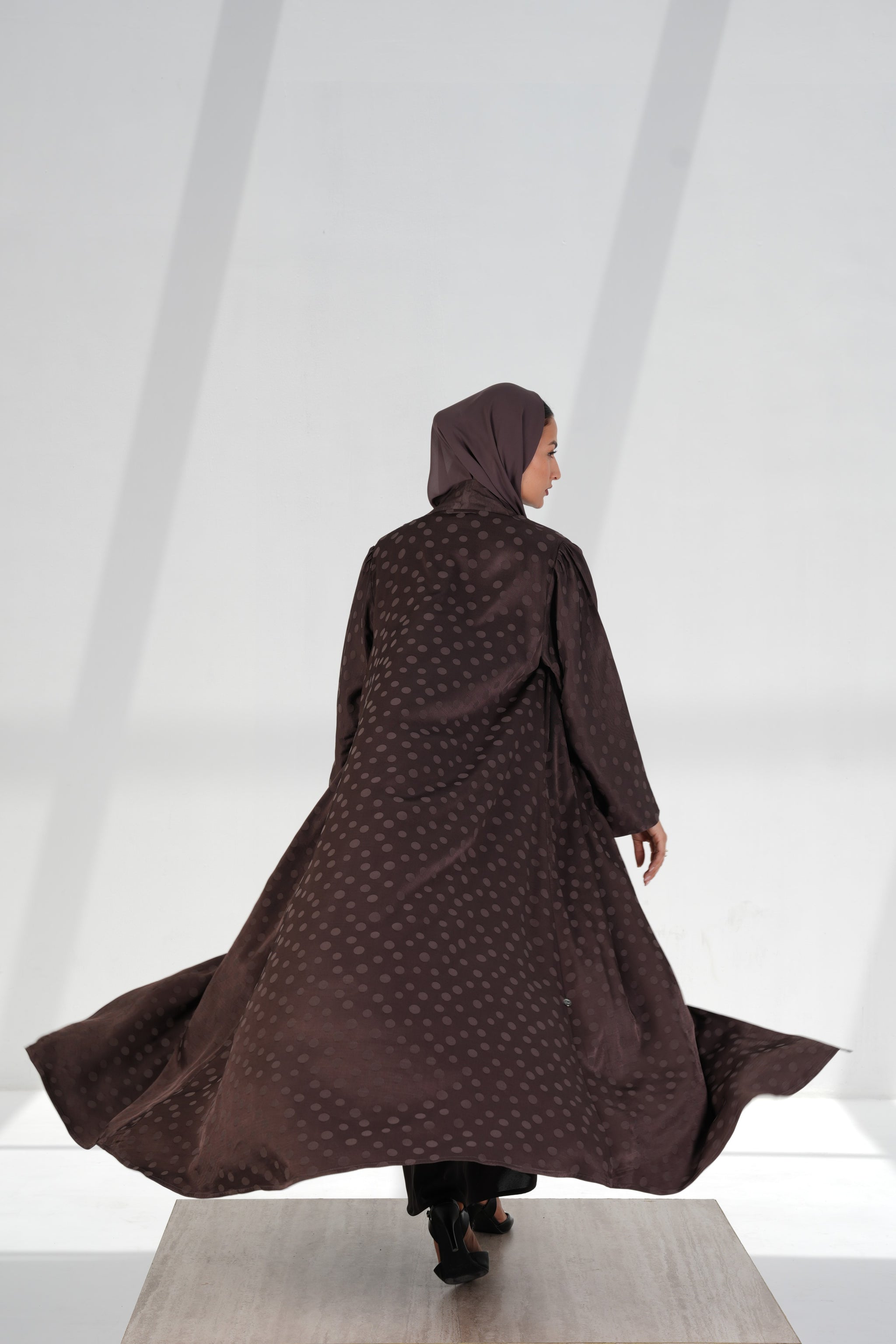 Polka Dot Mocha Brown