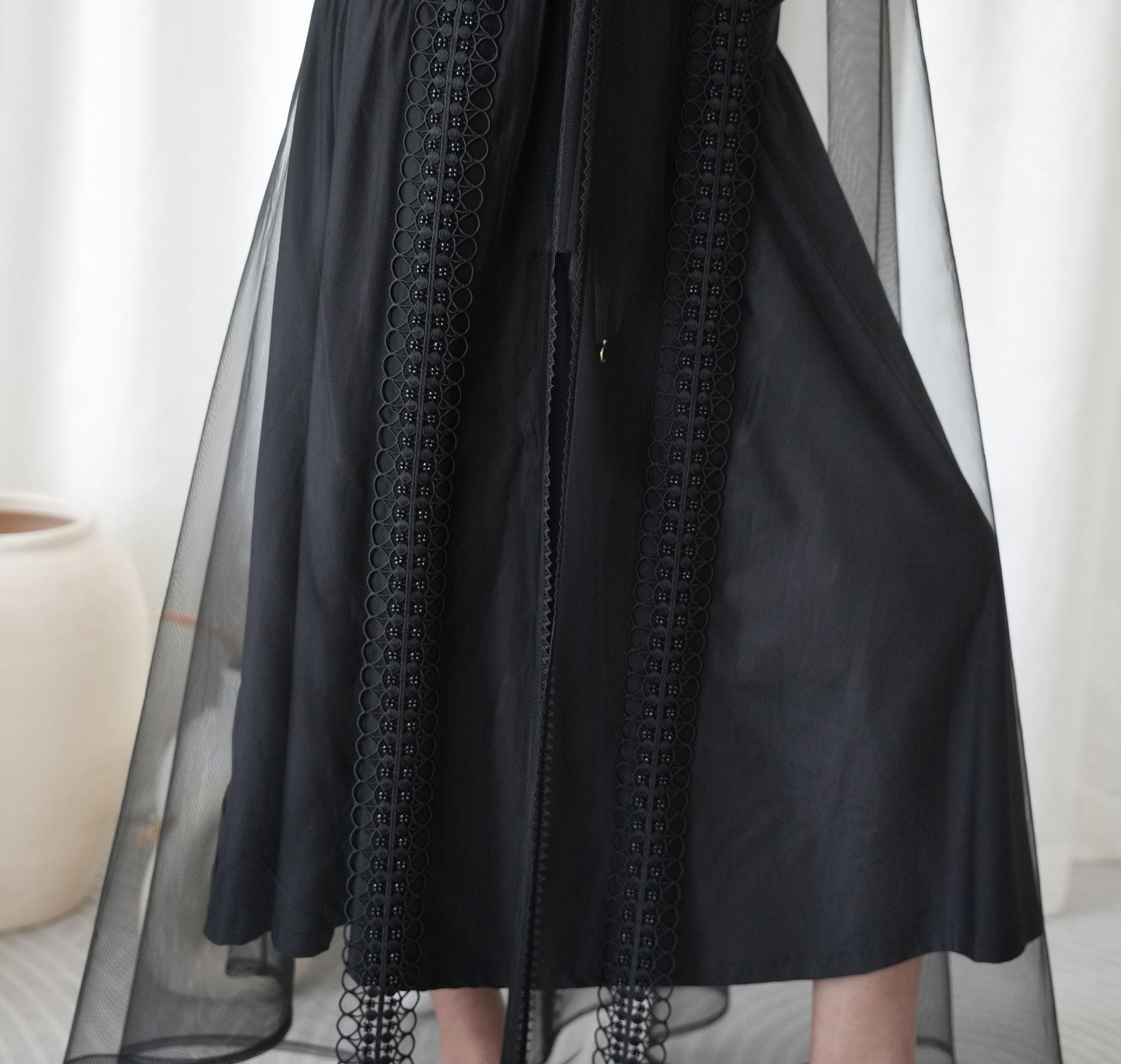 beads work Abaya