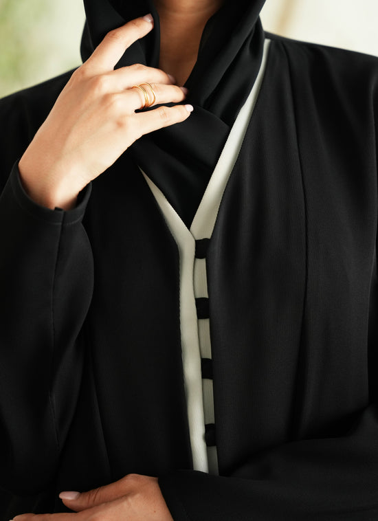Italian Crepe Abaya – Black