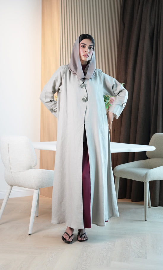 Pure linen Abaya