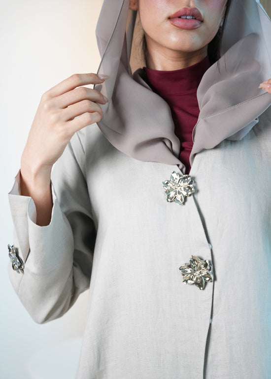 Pure linen Abaya