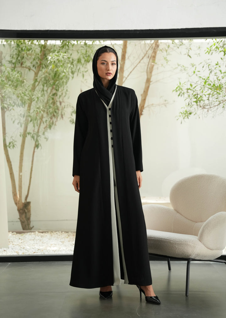 Italian Crepe Abaya – Black