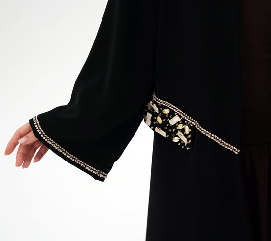 Crystal Pockets Abaya