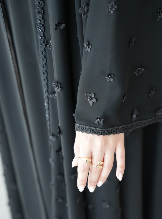 Double shiffon Abaya