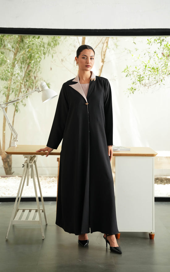 Linen Crepe Abaya , lightweight, breathable fabric