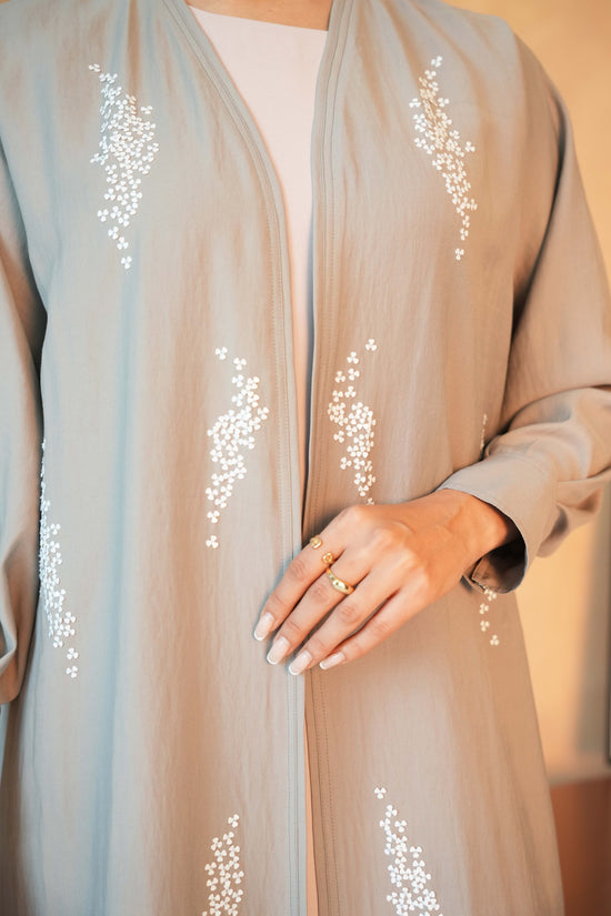 Gimi Crepe ( Linen ) handwork bead embellishments