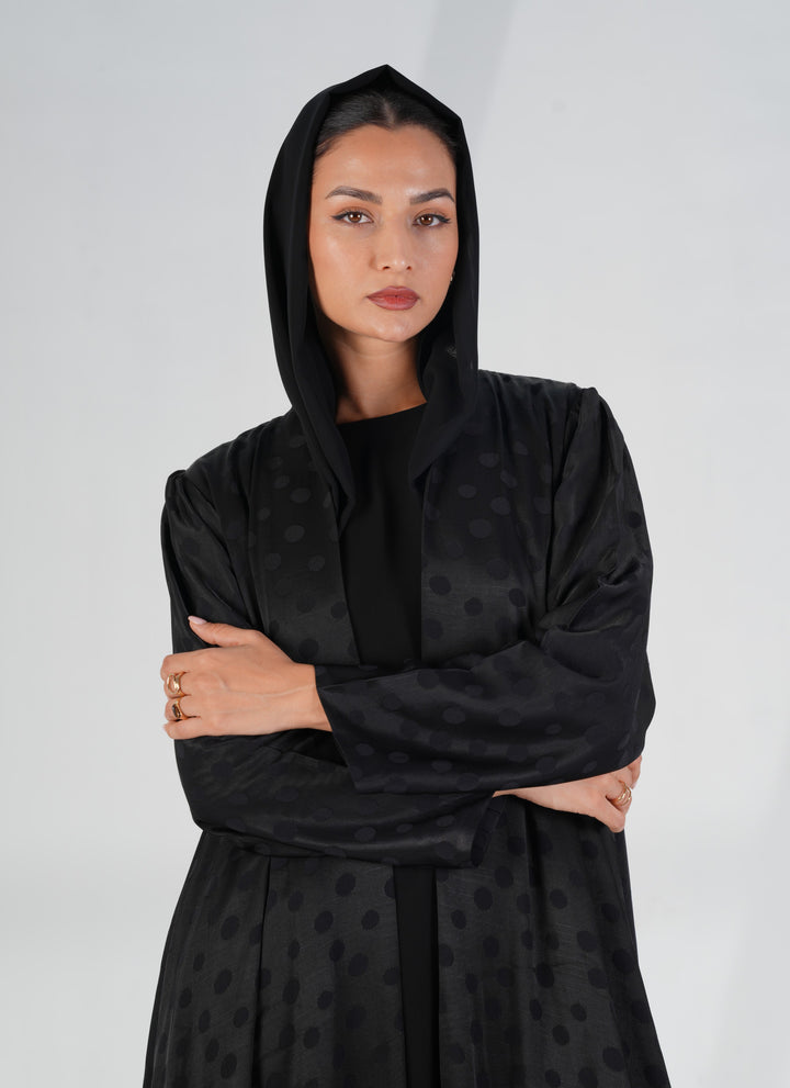 Polka Dot Black with Black Dots