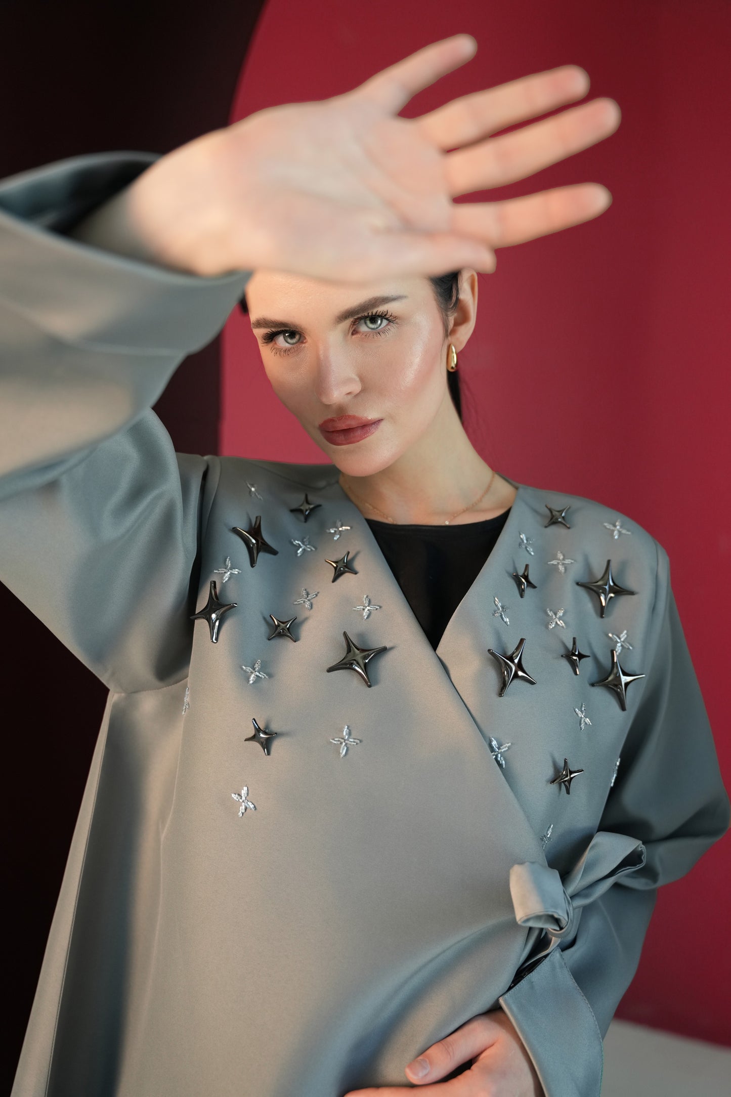 Elegant and refined, our Bridal Crepe fabric