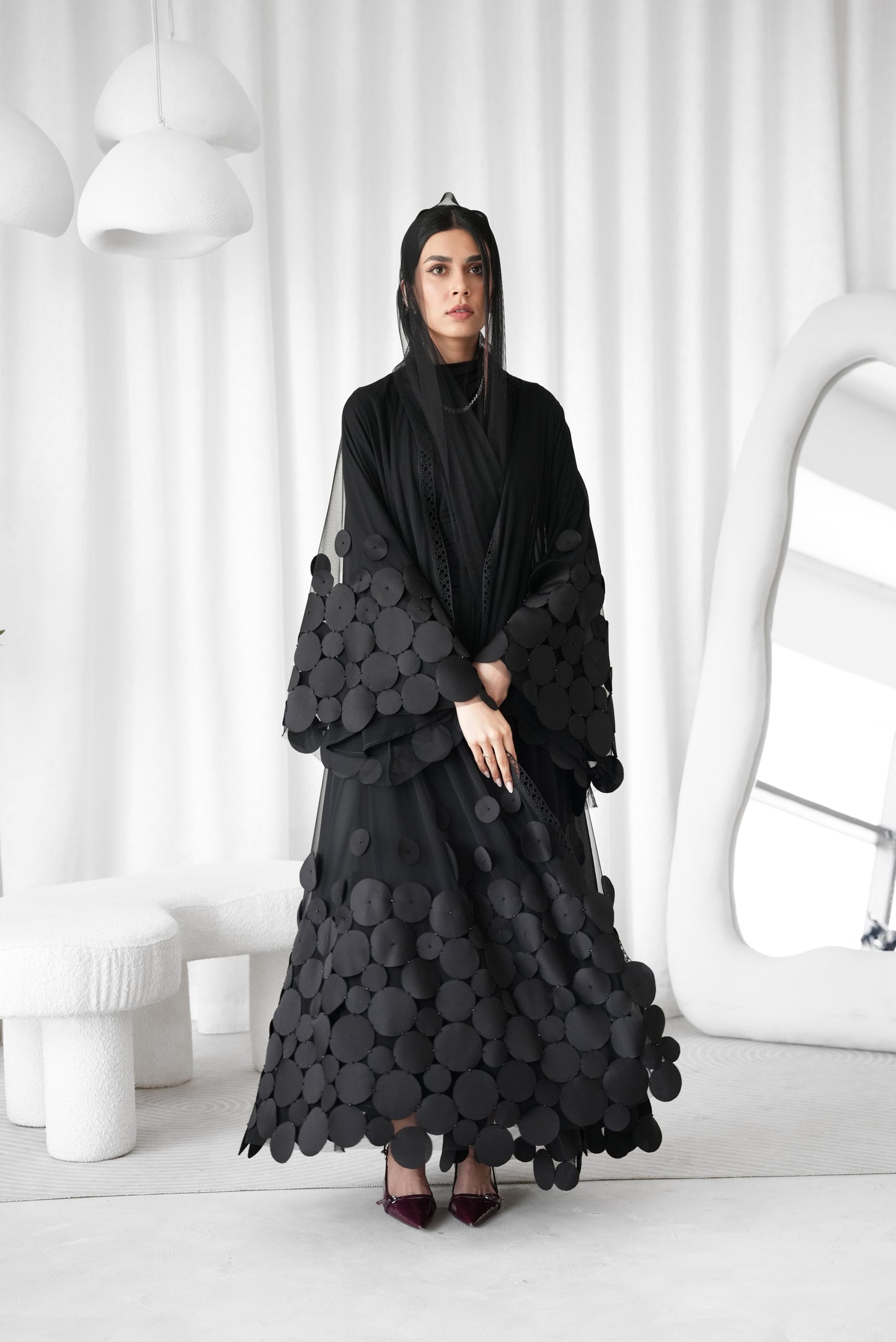 Silk Circles Abaya