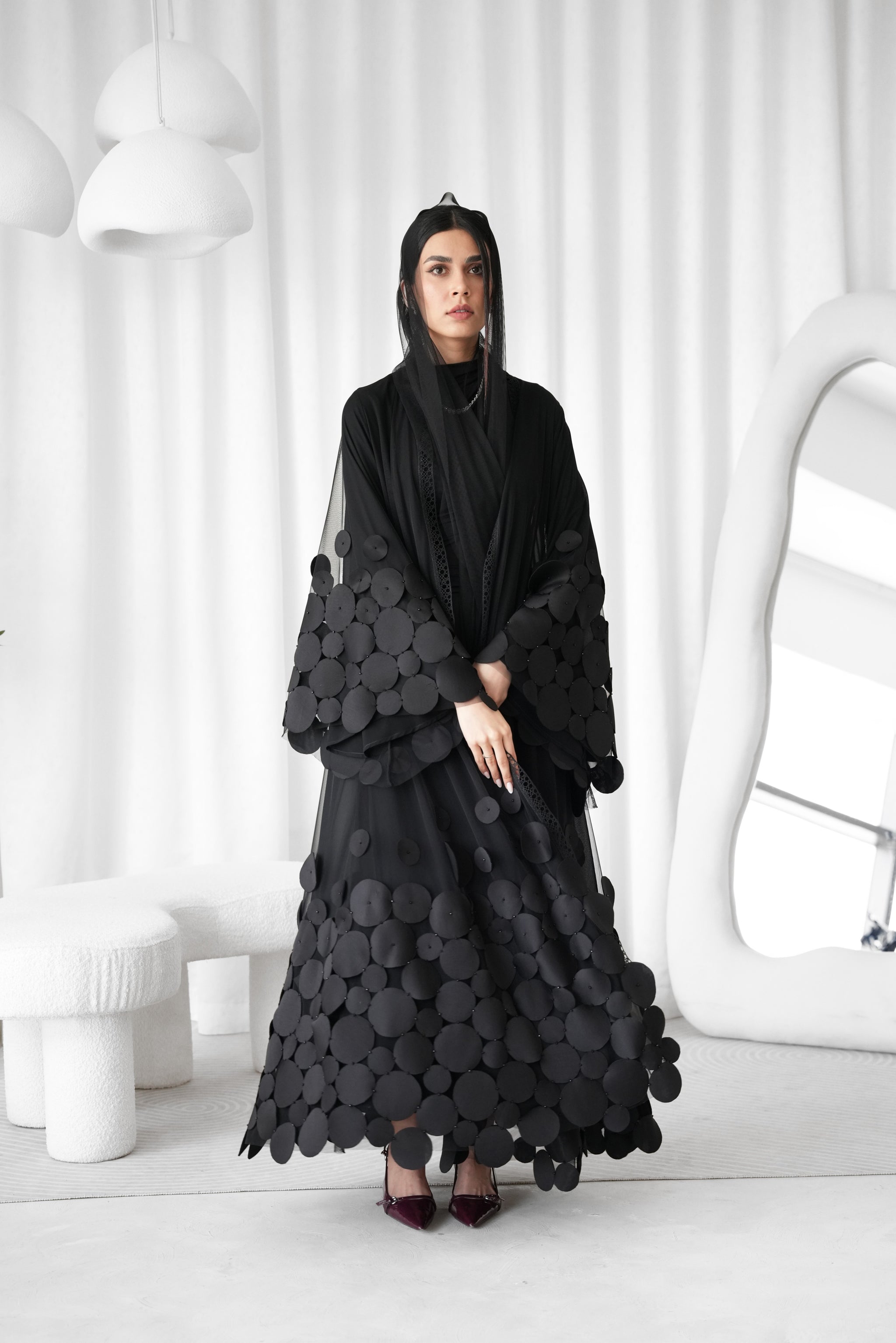 Silk Circles Abaya