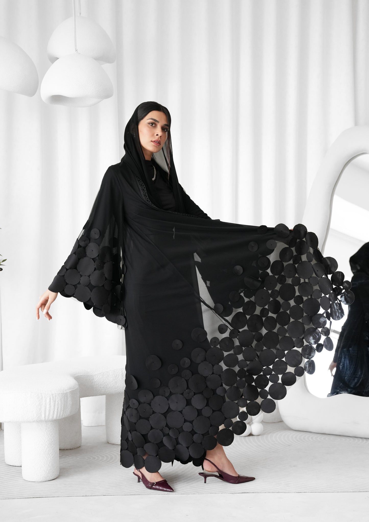 Silk Circles Abaya