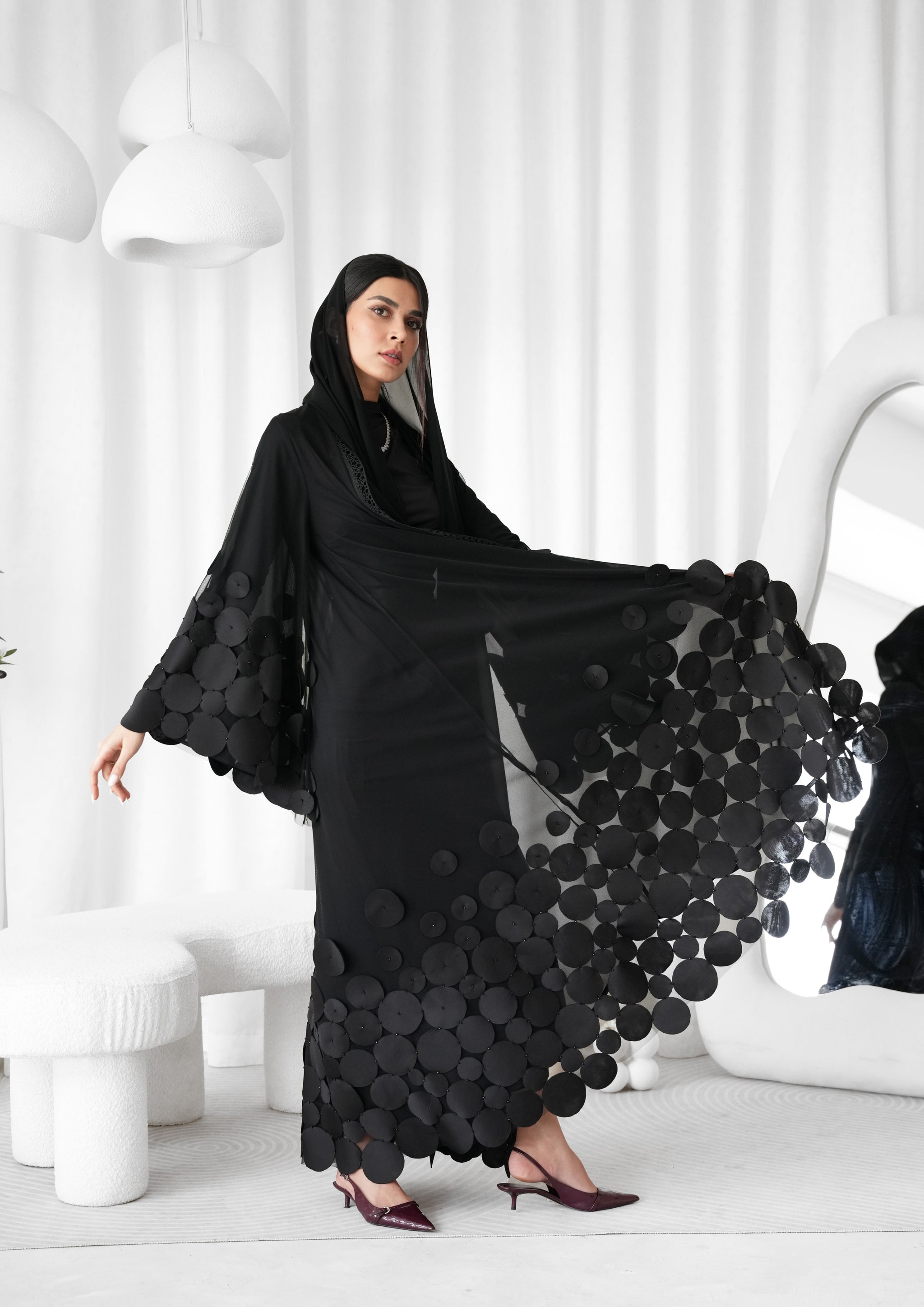 Silk Circles Abaya