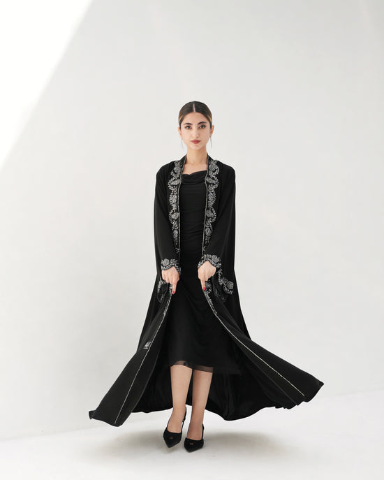 Floral circle Abaya