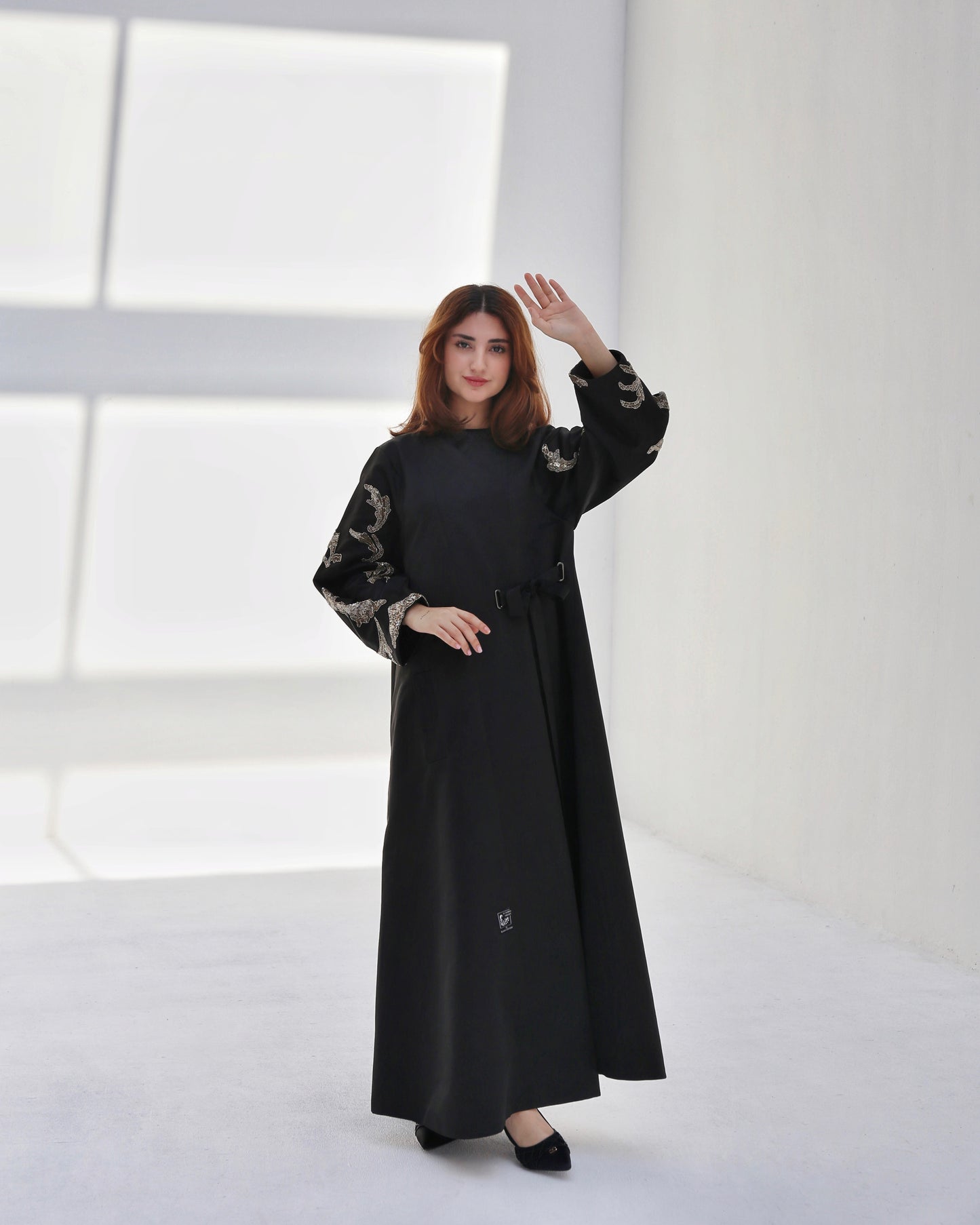 Chinese Style Gold Abaya