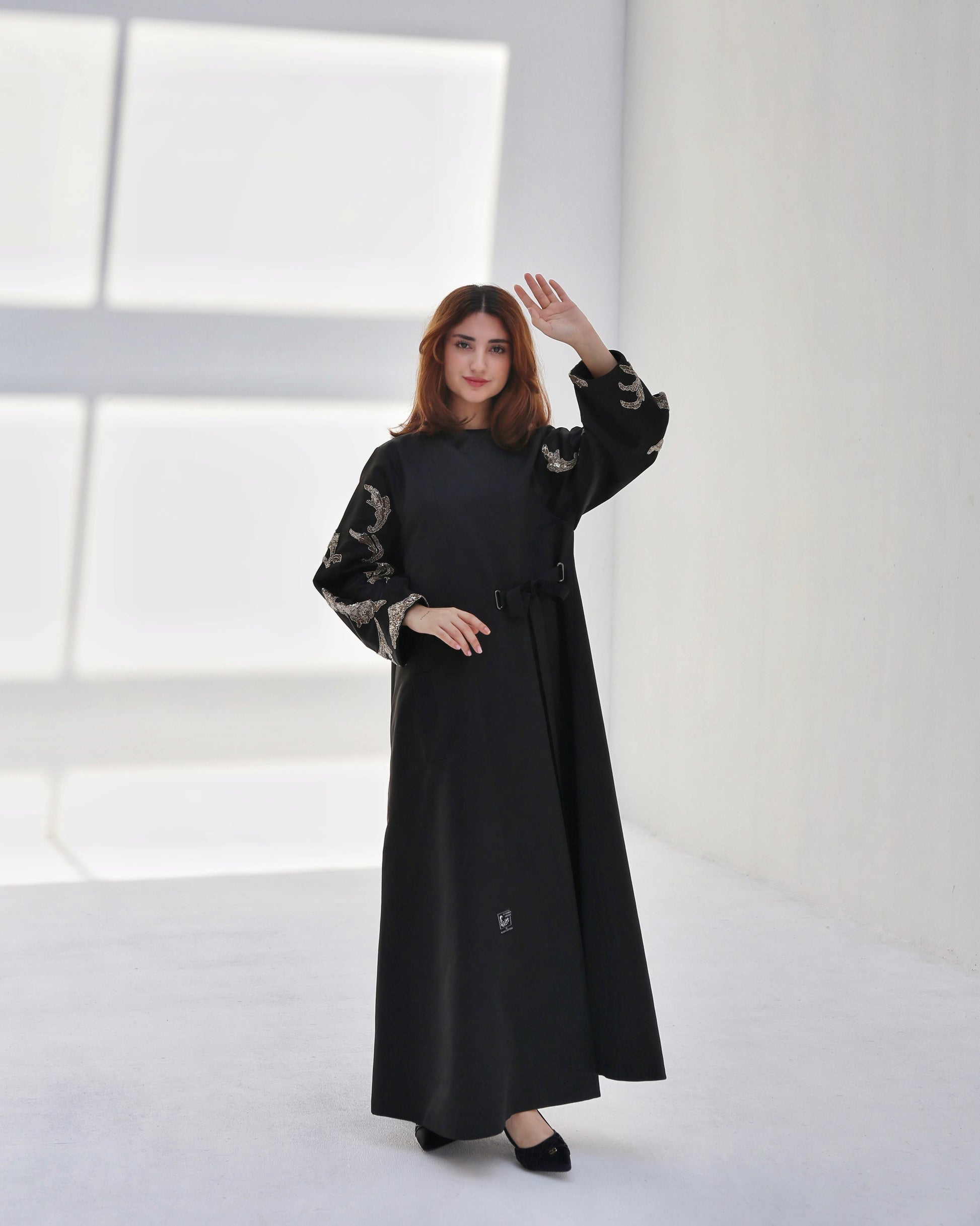 Chinese Style Gold Abaya