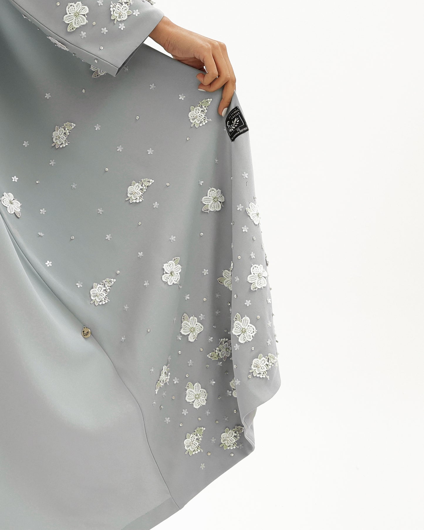 Crystal Flowers Abaya