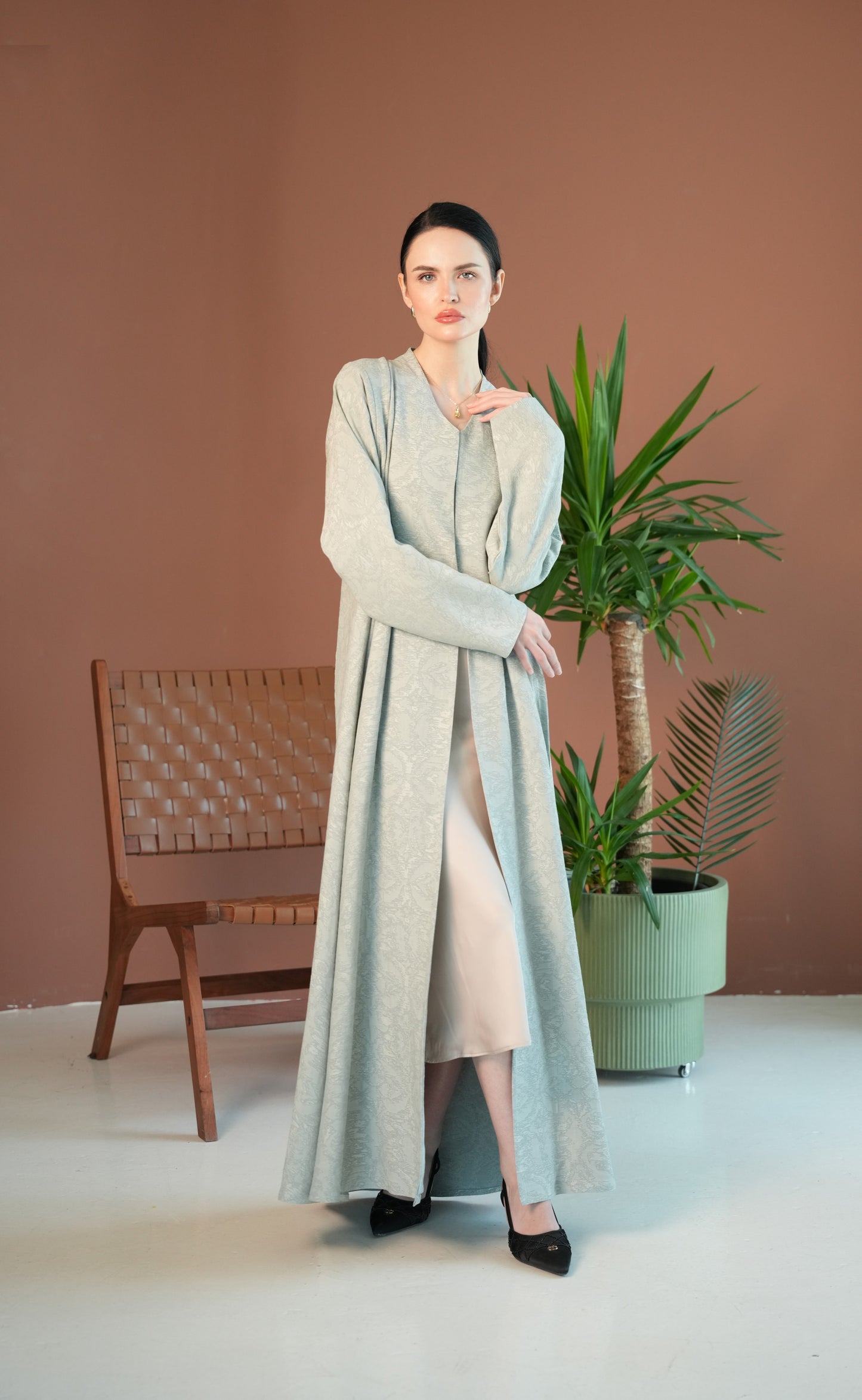 Turkish Jakarta linen abaya