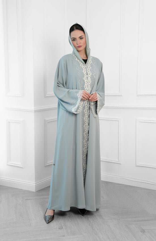 Dantil with handwork beads Abaya