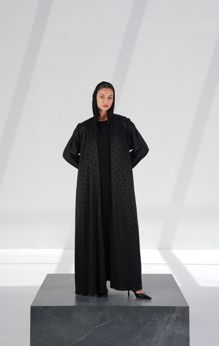 Polka Dot Black with Black Dots