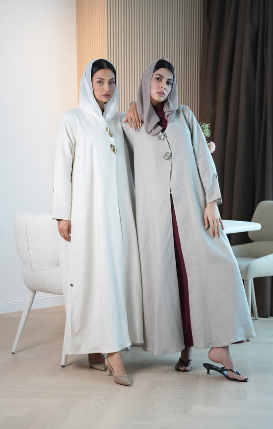 Pure linen Abaya