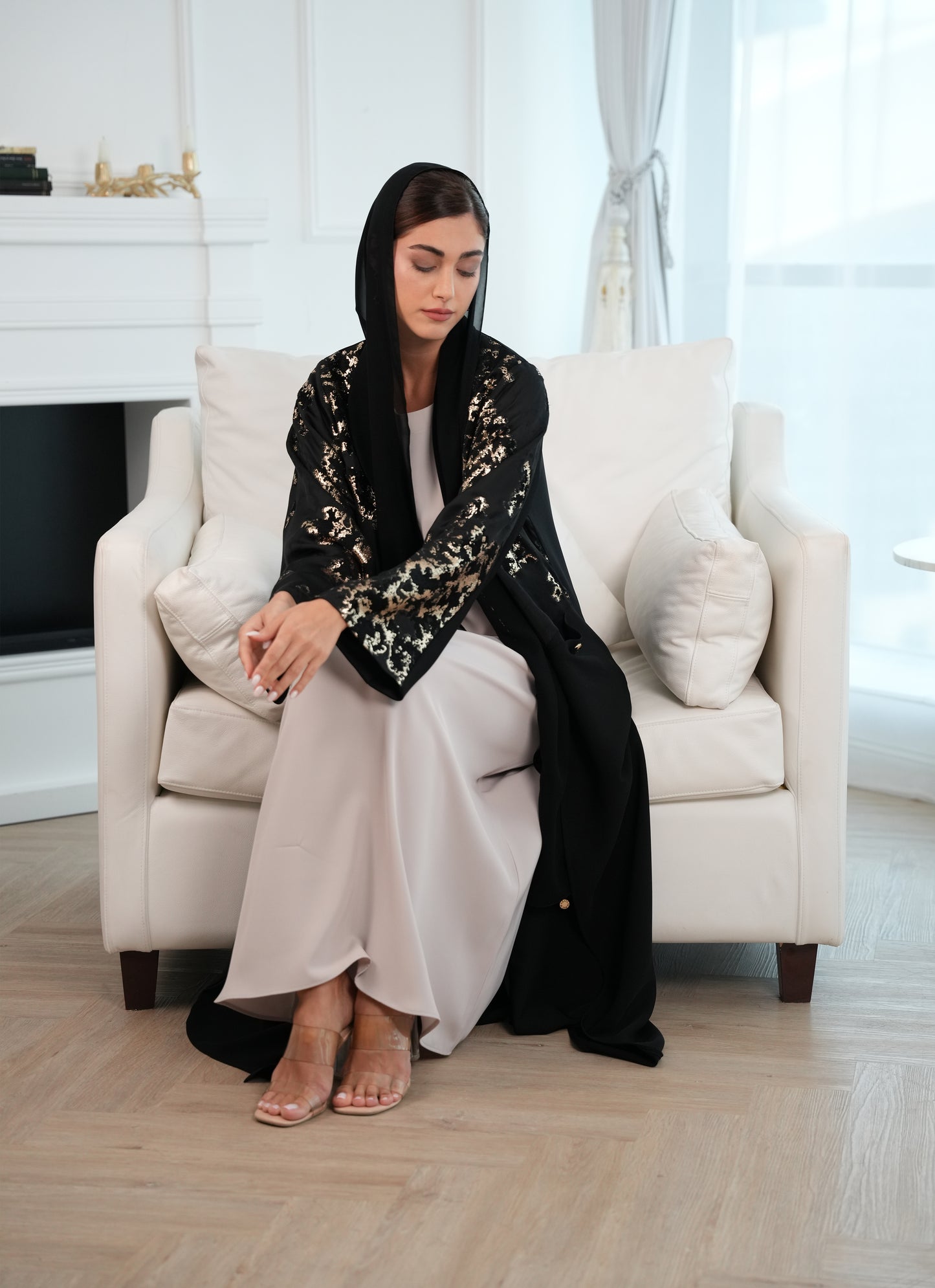 Zari style fabric with Internet Fabric