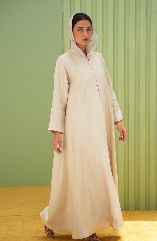 Linen Silk Luster Abaya