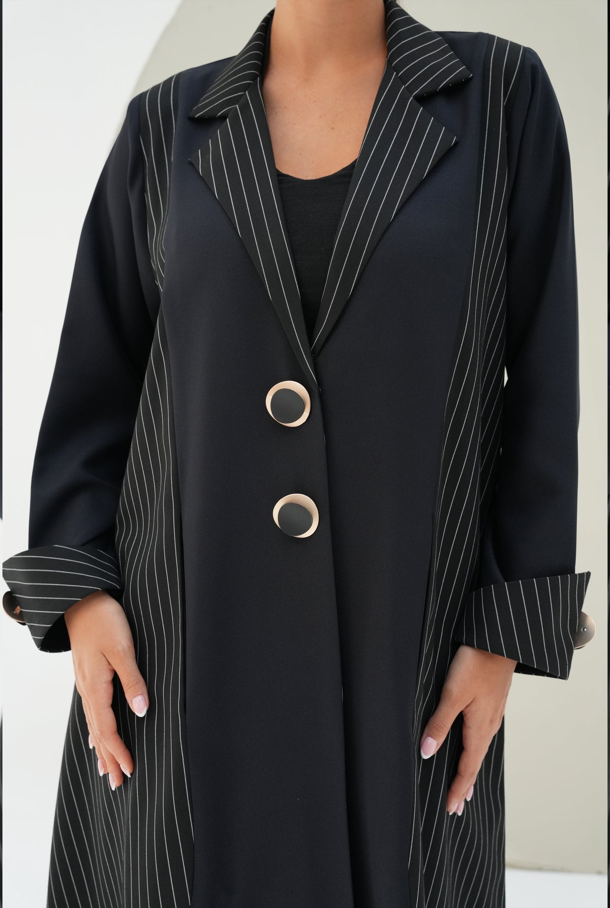 Striped Taff Crepe and premium Italian Crepe