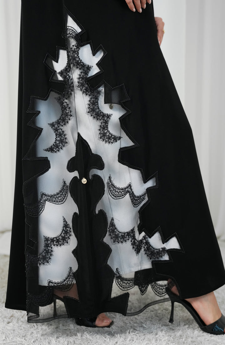 Nada fabric with Toor, lace and handwoork