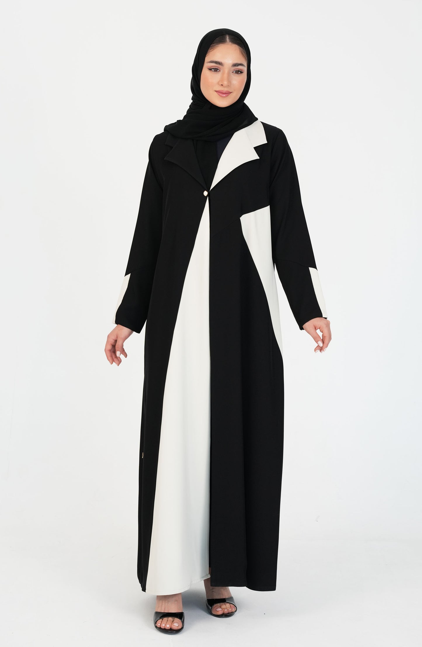 Office Style Abaya with Italian Crepe