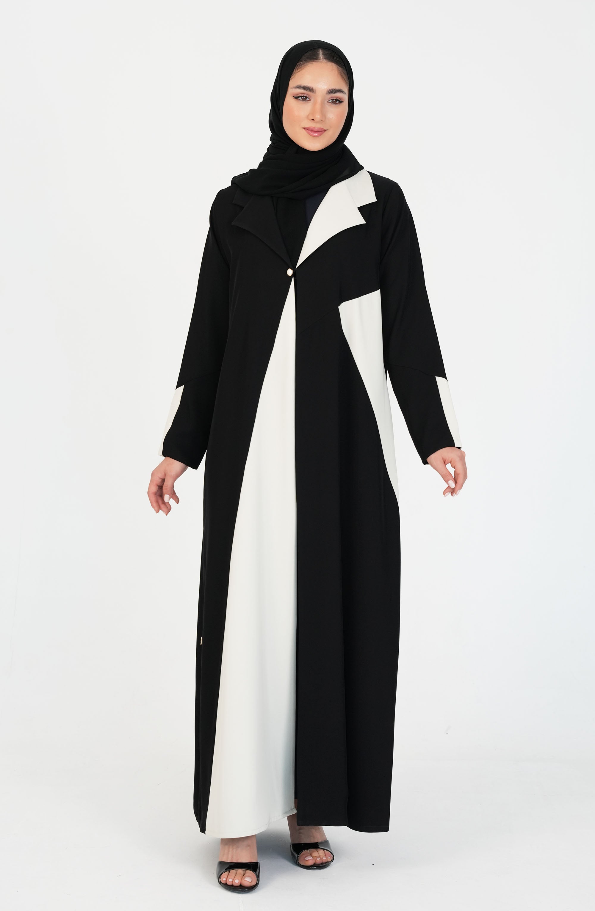 Office Style Abaya with Italian Crepe