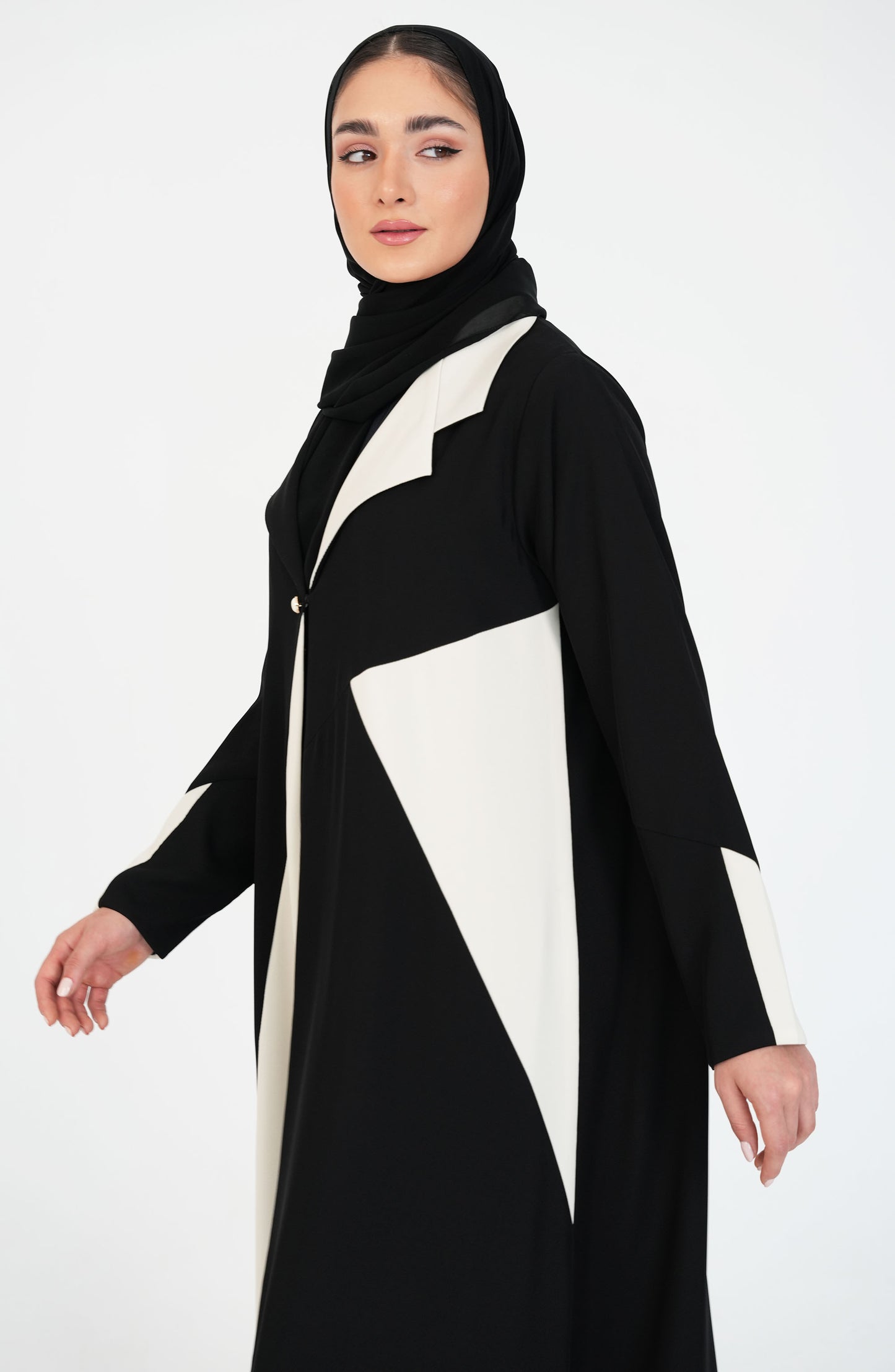 Office Style Abaya with Italian Crepe
