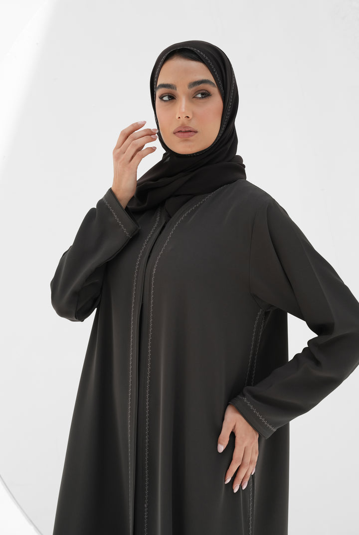 Internet fabric  Embroidery abaya and shaila