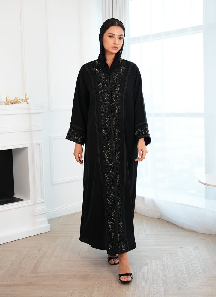 Internet fabric  Lace style with beads handwork