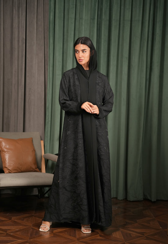 Turkish Jacquard with Nada fabric - Black