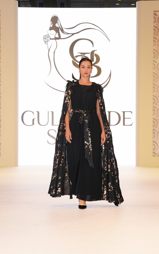 Double Chiffon with Velvet Gold