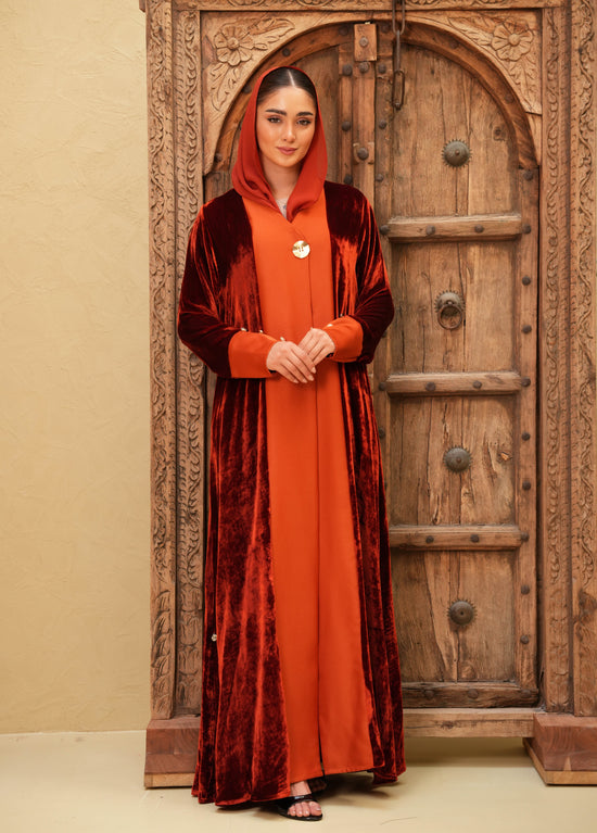 Elegant Velvet silk with Crepe Silk - Colored