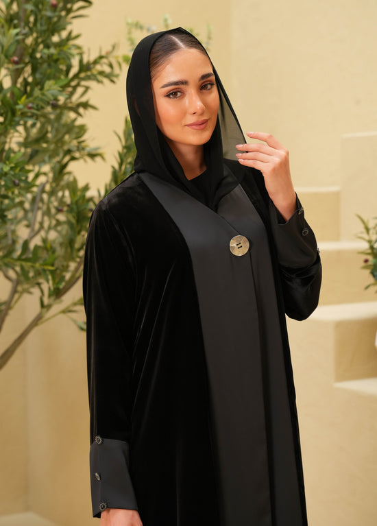 Elegant Velvet silk with Crepe Silk - Colored