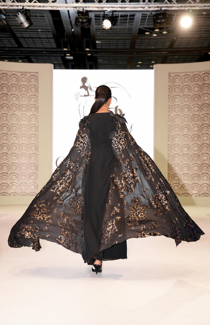 Double Chiffon with Velvet Gold